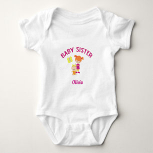Big Sister med Baby Sister Anpassningsbar Proud Si T Shirt