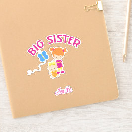 Big Sister med Baby Sister Personlig Sticker Klistermärken