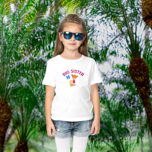 Big Sister med Baby Sister Proud Sister T-Shirt (Skapare uppladdad)