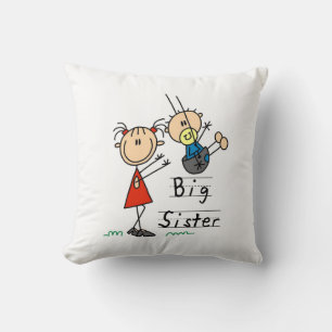 Big Sister med lille Brother-gåvor Kudde