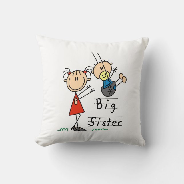 Big Sister med lille Brother-gåvor Kudde (Framsida)
