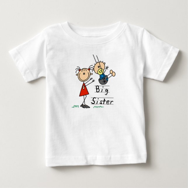Big Sister med Little Brother Tshirts och Gifts (Framsida)