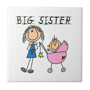 Big Sister med små sister-gåvor Kakelplatta