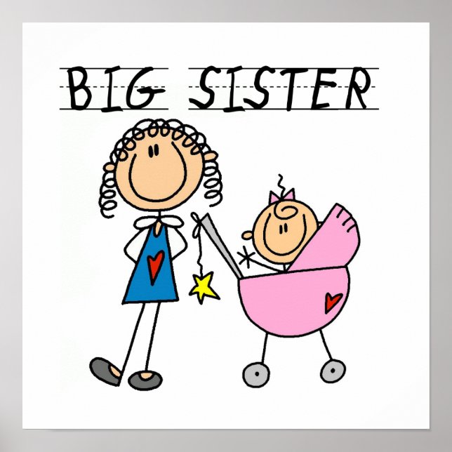 Big Sister med små sister-gåvor Poster (Framsidan)
