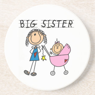 Big Sister med små sister-gåvor Underlägg Sandsten