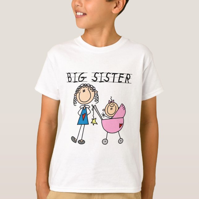 Big Sister med små sister T-shirts och presenter (Framsida)