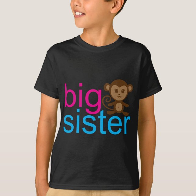 Big Sister Monkey Tee Shirt (Framsida)