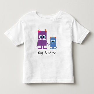 "big sister" Monster Geschwister blau lila T Shirt