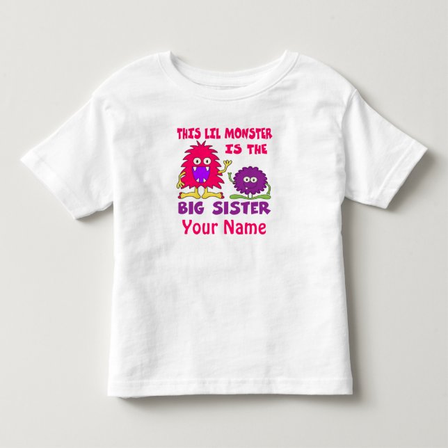 Big Sister Monster Personlig Shirt T (Framsida)