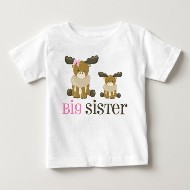 Big Sister Moose Dress T-shirt (Framsida)