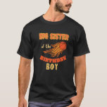 Big Sister of Birthday Boy Basketball Theme Matchi T Shirt<br><div class="desc">Big Sister of Birthday Boy Basketball Theme Matching Family</div>