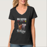 Big Sister of the Birthday Boy Safari T Shirt<br><div class="desc">Big Sister of the Birthday Boy Safari</div>