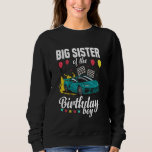 Big Sister of the Birthday Boy Tävla Car T Shirt<br><div class="desc">Big Sister of the Birthday Boy Tävla Car</div>