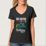 Big Sister of the Birthday Boy Tävla Car T Shirt<br><div class="desc">Big Sister of the Birthday Boy Tävla Car</div>