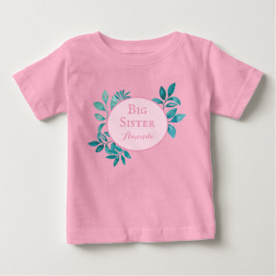 Big Sister personlig namn T Shirt