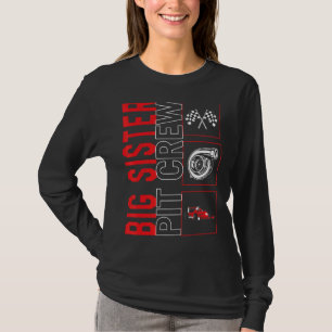 Big Sister Pit Crew Tävla Tävling Driver Racecar T Shirt