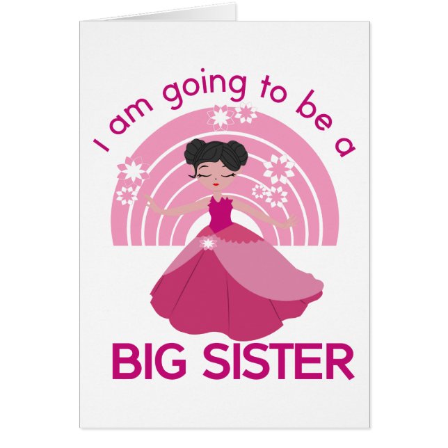 Big Sister Princess Hälsningskort (Framsidan)