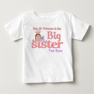 Big Sister Princess Personlig T-Shirt