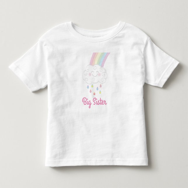 Big Sister Rainbow T Shirt (Framsida)