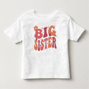 Big Sister Retro Fall Groovy T Shirt