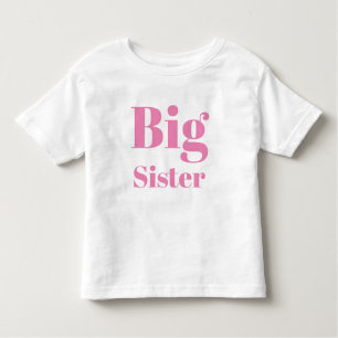 Big Sister Rosa brev Flickans T-Shirts