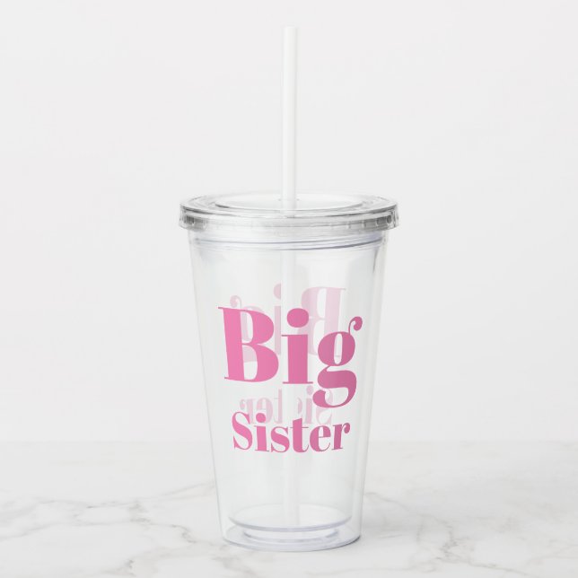 Big Sister Rosa brev Flickans tydliga bild Take Away Mugg (Framsida)