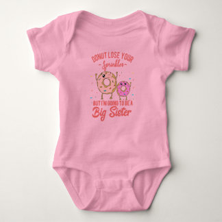 Big Sister Rosa Donut Baby annonsering T Shirt