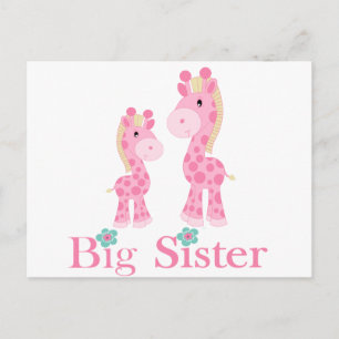 Big Sister Rosa Giraffes Vykort