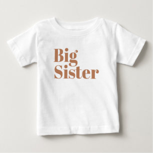 Big Sister Rust Matching Syskon-familjen T Shirt