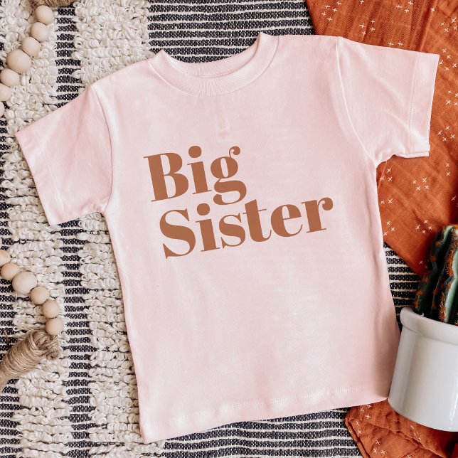 Big Sister | Rust Matching Syskon-familjen T Shirt (Skapare uppladdad)