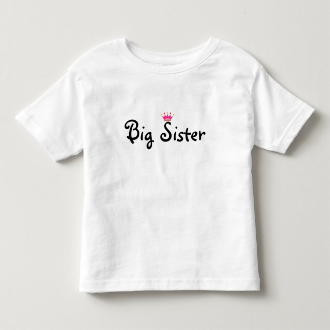 Big Sister Shirt med Krona på baksidan Tee (Framsida)