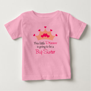 Big Sister som ska vara Princess Personlig T Shirt
