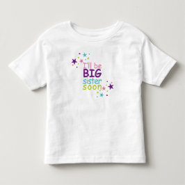 Big sister soon stars tee shirt