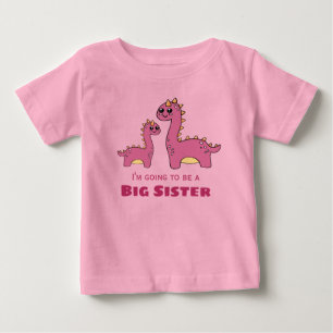 Big Sister söta dinos T Shirt