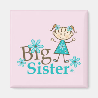 Big Sister Stick figur Magnet
