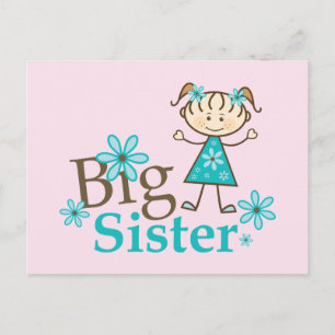Big Sister Stick figur Vykort