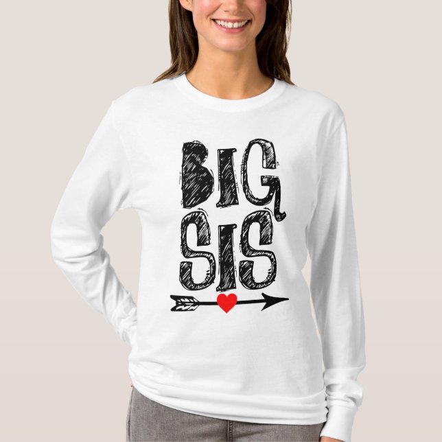 BIG SISTER SYRRAN T-Shirts (Framsida)
