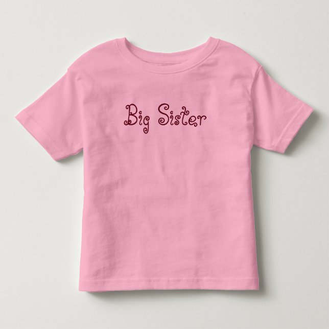 "Big Sister" T-shirt i fint jerseymaterial (Framsida)