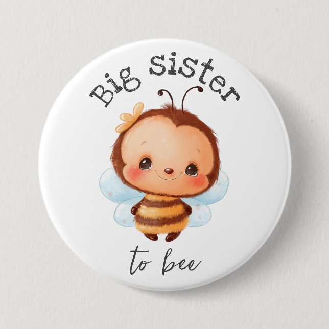Big Sister till Bee Bumblebee Kids Knapp (Framsida)