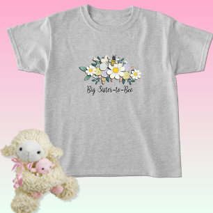 Big Sister-to-Bee Baby Shower  T Shirt