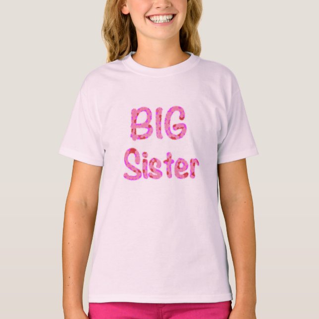 Big Sister Typography T Shirt (Framsida)