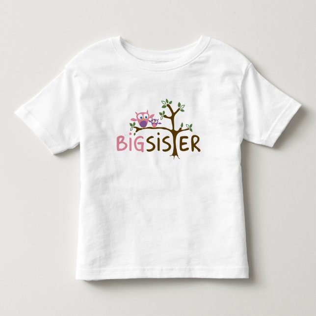 Big Sister Uggla-serien T-shirt (Framsida)