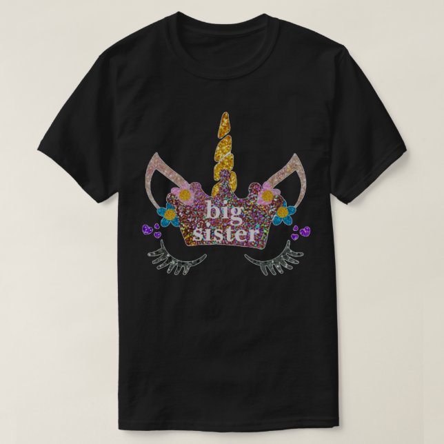 Big Sister Unicorn 1 T Shirt (Design framsida)
