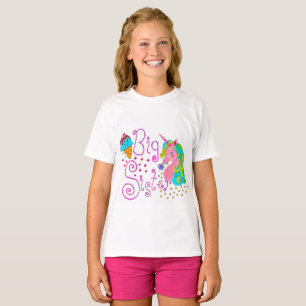 "Big Sister" Unicorn Kids T-shirt