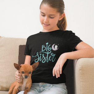 Big Sister Unicorn Måne Stars T Shirt