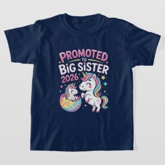 Big Sister Upgrade 2026 – Magical Unicorn Edition  T Shirt