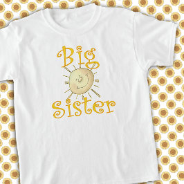Big Sister Whimsical Sunshine Smile T Shirt