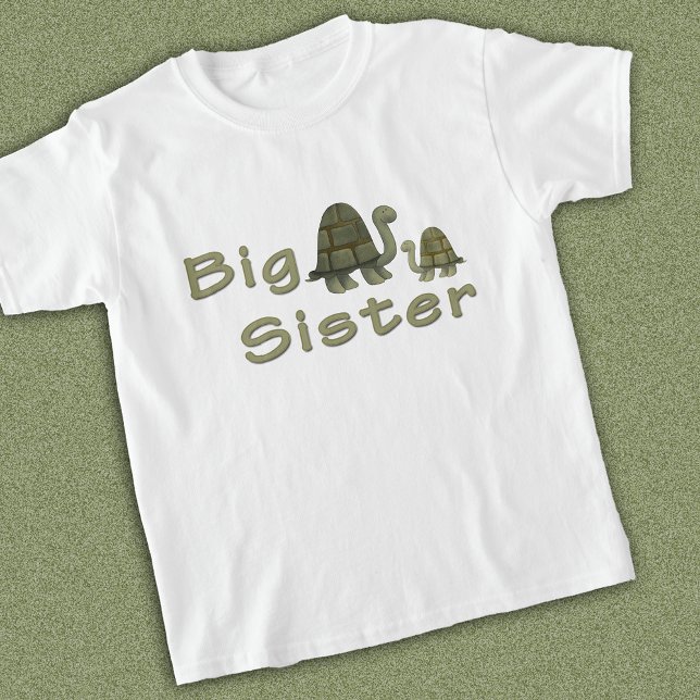 Big Sister Whimsical Turtles T Shirt (Skapare uppladdad)