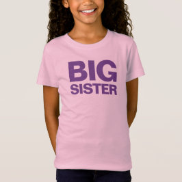 Big Sister Wording på en flicka T Shirt