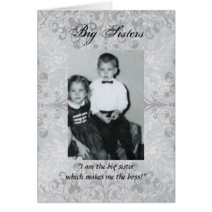 "Big Sisters and Little Brothers" Hälsningskort